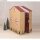 Pappmaché Adventskalender, FSC Recycled, 24x12,4x30,2cm, Haus, zum Aufklappen, kraft