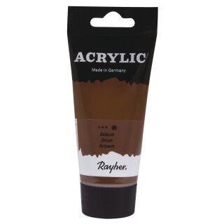 Acrylic, Künstleracrylfarbe 75ml, braun
