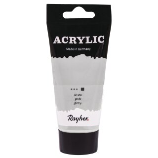 Acrylic, Künstleracrylfarbe 75ml, grau