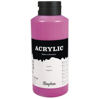 Acrylic, Künstleracrylfarbe, Flasche 750ml, magenta