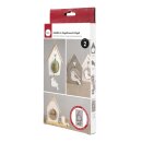 Silikon Gießform Vogelhaus + Vogel, 14,5x26x2cm, 2...