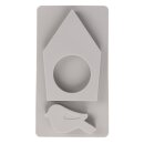 Silikon Gießform Vogelhaus + Vogel, 14,5x26x2cm, 2 Formen
