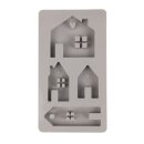 Silikon Gießform Lichthäuser 2, 14,5x26x1,7cm, 4 Formen