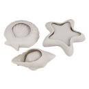 Silikon Gießformen Set Seestern+Muscheln, Dekoschalen, 3tlg.