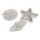 Silikon Gießformen Set Seestern+Muscheln, Dekoschalen, 3tlg.