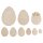 Holz Ostereier FSC Mix Credit 2-8cm 9 Stück natur
