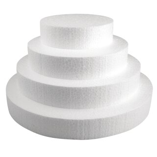 Styropor-Scheibe ø 15 20 25 30 Höhe  4cm