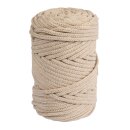 Braidy Recycling Garn, geflochten, 4mm ø, ca. 60m, Knäuel 250g, sand