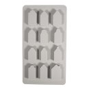 Silikon Gießform Mini Nordic Häuser 14,5x26x1,5cm 12 Formen