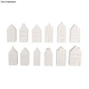 Silikon Gießform Mini Nordic Häuser 14,5x26x1,5cm 12 Formen
