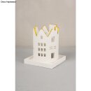 Silikon Gießform Windlicht Häuser, ø 8cm x H 11,20cm