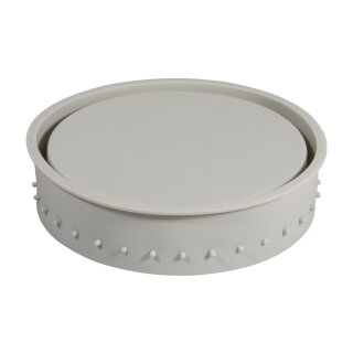 Silikon Gießform Untersetzer m. Lochrand, ø 17cm x H 4cm