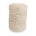 Braidy Recycling Garn m.Goldfaden, 2mm ø, geflochten, ca. 240m, Knäuel 250g, elfenbein