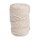Braidy Recycling Garn m.Goldfaden, 4mm ø, geflochten, ca. 58m, Knäuel 250g, elfenbein