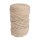 Braidy Recycling Garn m.Goldfaden, 4mm ø, geflochten, ca. 58m, Knäuel 250g, sand