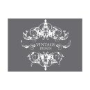 Schablone: Vintage Design, DIN A4, 1 Schablone + Rakel im .